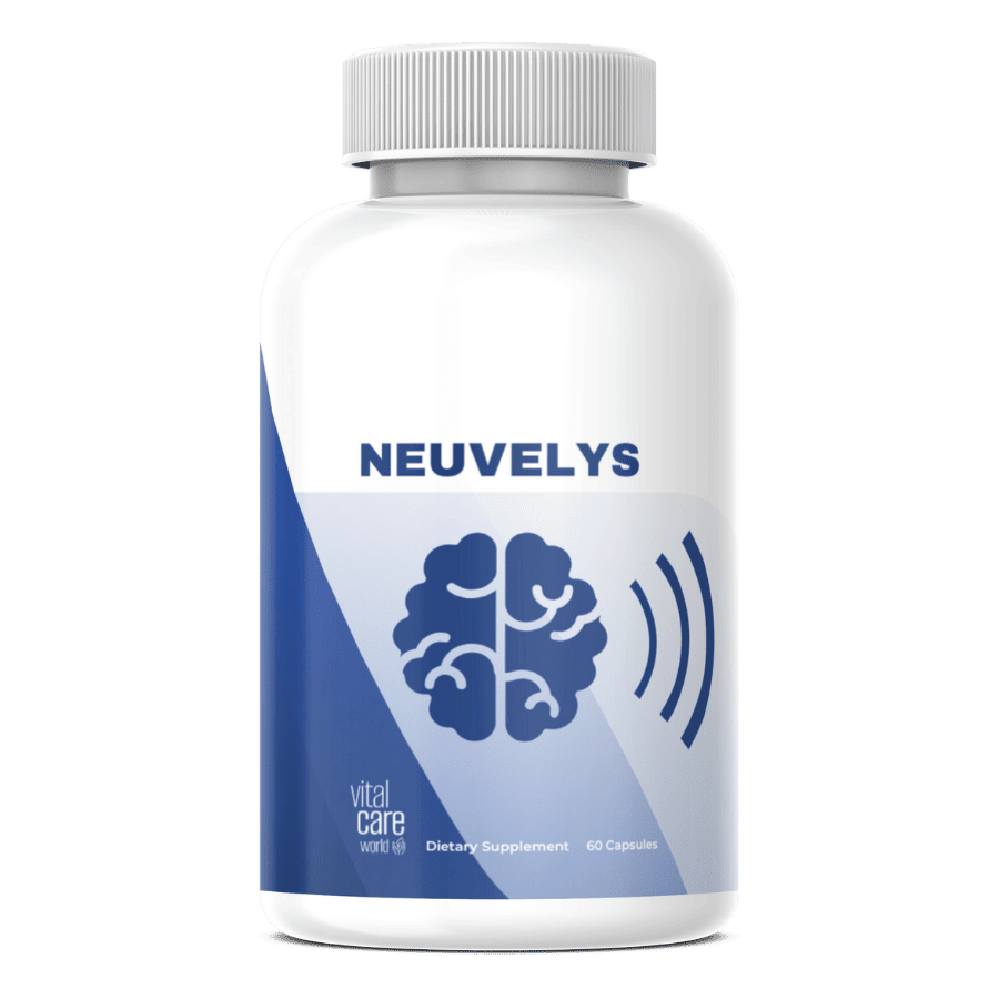 Neuvelys food supplement bottle containing 30 capsules