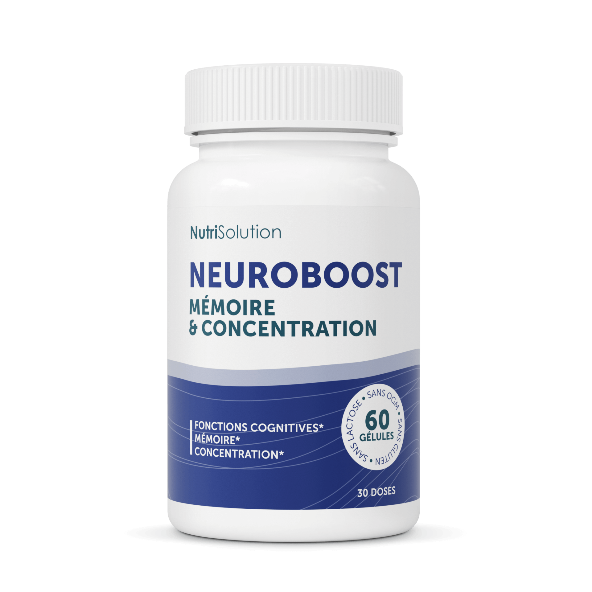 Neuro Boost by NutriSolution — 60-capsule bottle, Memory & Concentration formula