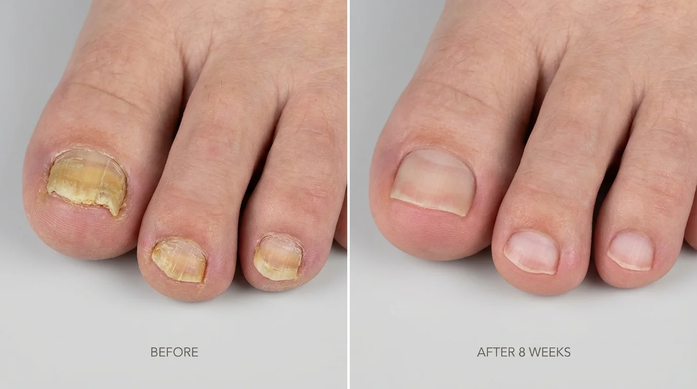 Before and after style Orivelle results image provided with the product marketing